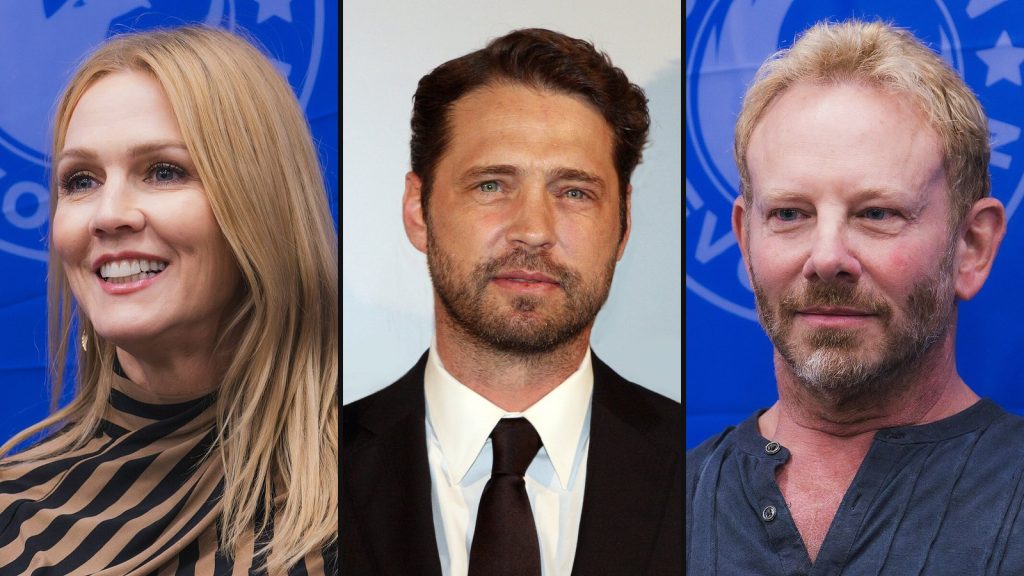 Jennie Garth, Jason Priestley och Ian Ziering – skådespelare i Beverly Hills 90210