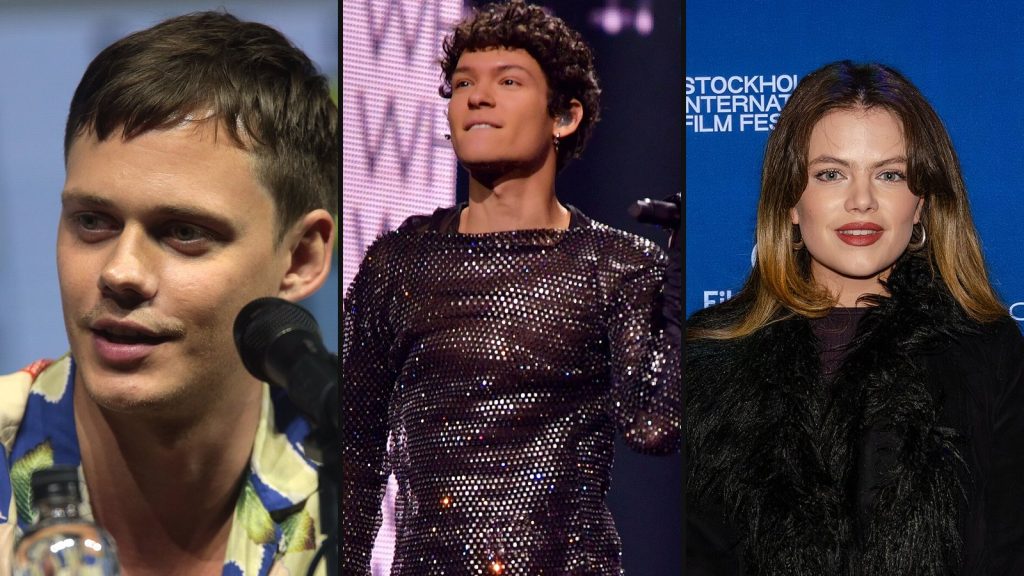Bill Skarsgård (Clark), Omar Rudberg (Young Royals) och Alva Bratt (Barracuda Queens) – kända från svenska serier på Netflix
